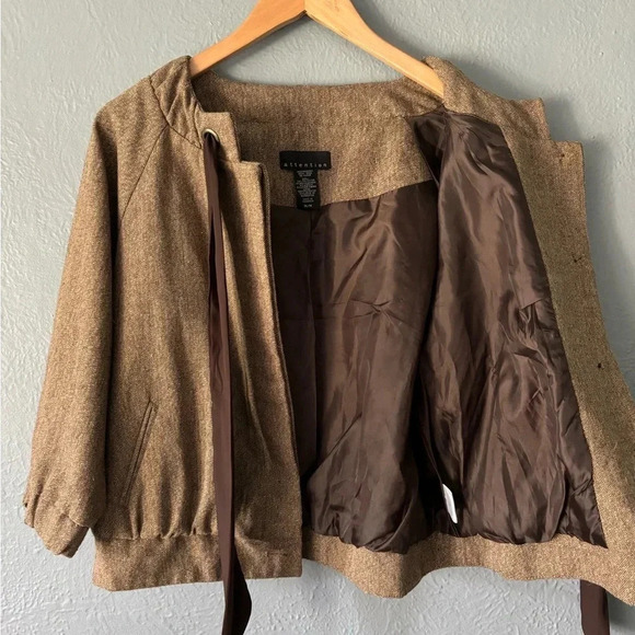 Attention | cropped | bow | tie | button | jacket | M - Picture 13 of 14